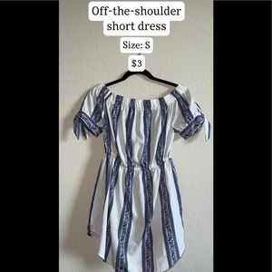Off-the-shoulder dress